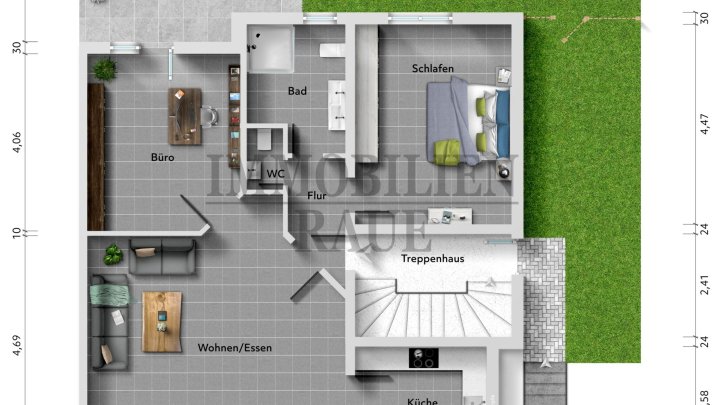SELTENHEIT IN HERRENSOHR - EIGENTUMSWOHNUNG MIT TERRASSE, GARTENANTEIL UND GARAGE - SOFORT FREI