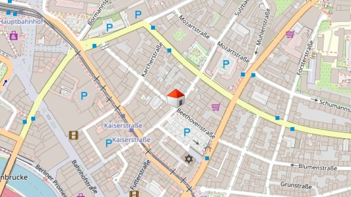 PKW-Stellplatz am Beethovenplatz, perfekte City-Lage