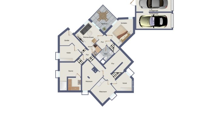 FREMERSDORF: ARCHITEKTENHAUS / EINLIEGERWOHNUNG / GARTEN / GARAGE!
