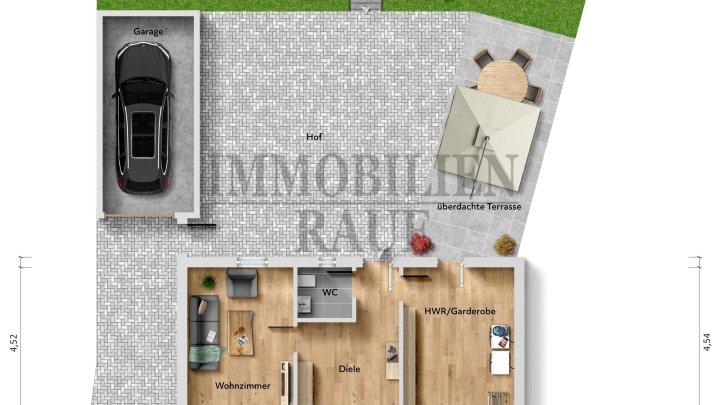 FAMILIENFREUNDLICHES UND GEPFLEGTES 1 FAMILIENHAUS MIT GROSSEM GARTEN IN RENTRICH