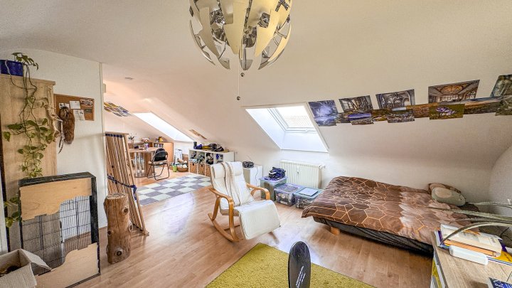 RUHIGE LAGE - Großzügige 1-ZKB Wohnung im Dachgeschoss in ZW-City