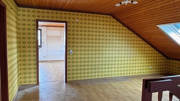 Großzügiges 1-FH + ELW, freistehend mit 2 Garagen, Kamin + Wintergarten