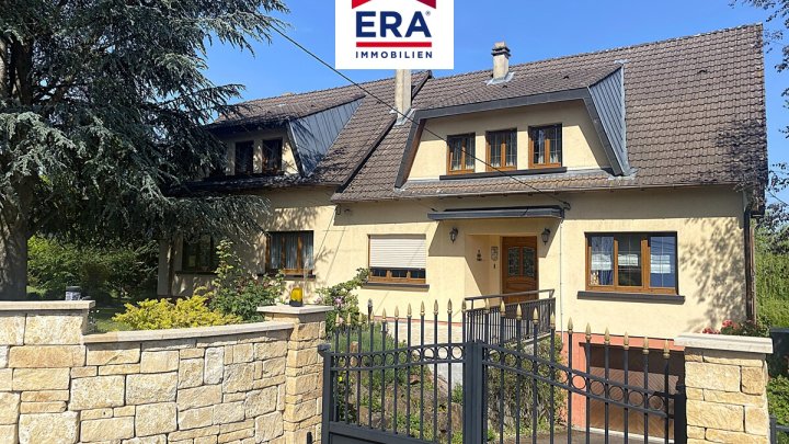 OHNE VERMITTLUNGSGEBÜHREN-EINFAMILIENHAUS MIT TRAUMGARTEN, RUHIGE LAGE, FRAUENBERG-SAAREG./FR
