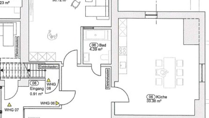 VILLA SCHWINN - Repräsentative 3-ZKB Altbauwohnung mit EBK in ZW-City