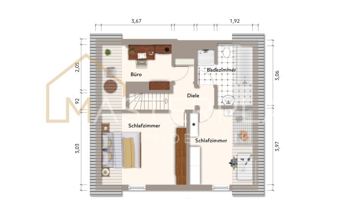Einzugsbereites EFH mit Doppelgarage und Garten