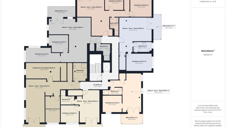 Moderne 3-Zimmer-Wohnung mit Balkon und großzügigem Wohnbereich