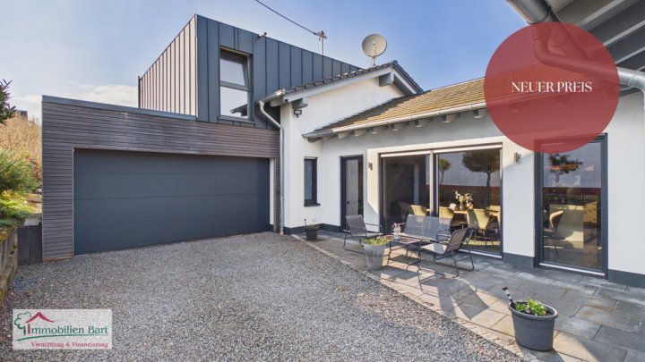 GRENZNÄHE LUXEMBURG: GEPFLEGTES A+ HOLZHAUS, 5 SCHLAFZIMMER, 230 M³ WFL. TOP LAGE BEI SAARBURG