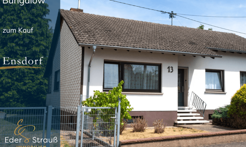 Familienglück auf einer Ebene | Freistehender Bungalow mit großem Garten
