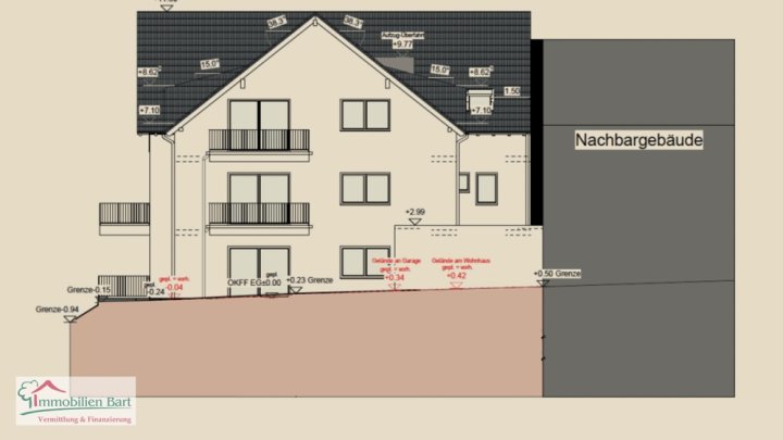 93 M² NEUBAUWOHNUNG IN LOSHEIM AM SEE