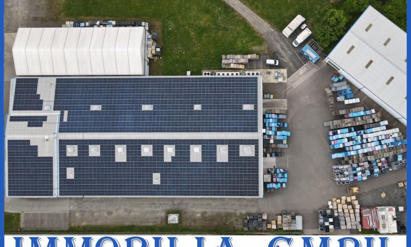 GEWERBEIMMOBILIE - Produktionsstandort mit Produktionshalle, Krananlagen und großer PV-Anlage