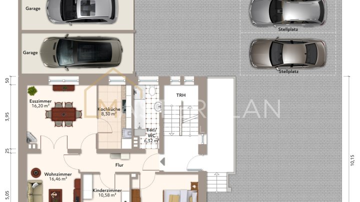 Zweifamilienhaus in Neuforweiler mit Garten und 2 Garagen