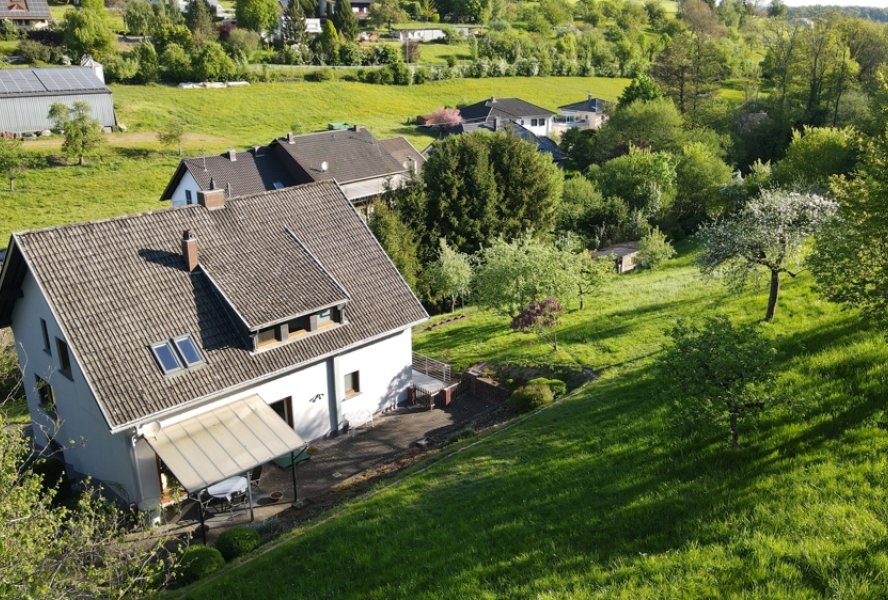 Rückansicht mit Grundstück