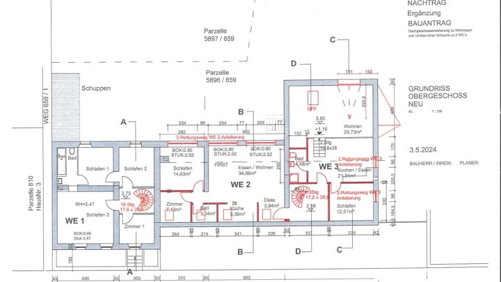 GRENZE L-REMICH: WOHNHAUS MIT 3 WOHNUNGEN (310 M² WFL.) IN TOP LAGE