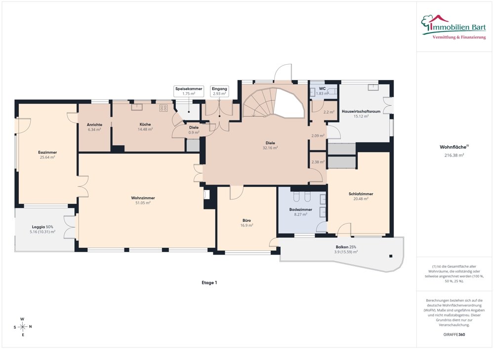Grundriss Haupthaus EG