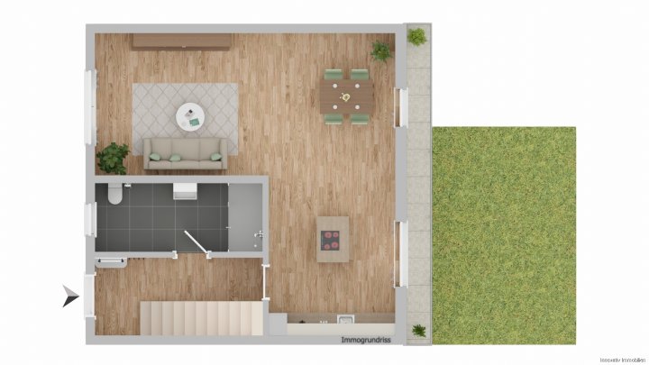 Kleines  Einfamilienhaus Innen Vollsaniert für Paare mit kleinem Garten