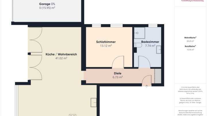 DIREKT AN DER GRENZE L-REMICH: 76 M² WOHNUNG / TERRASSE / GARAGE / STELLPLATZ