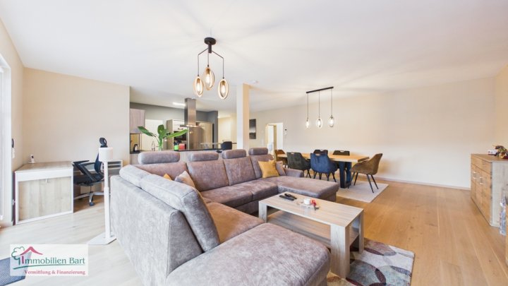 PALZEM (GRENZE LUXEMBURG): MODERNE, HELLE 120 M² WOHNUNG / 2 SCHLAFZIMMER / BALKON