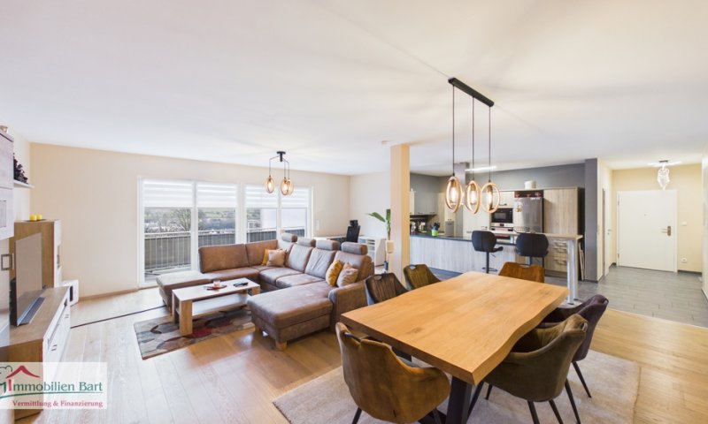 PALZEM (GRENZE LUXEMBURG): MODERNE, HELLE 120 M² WOHNUNG / 2 SCHLAFZIMMER / BALKON