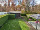 Blick von oben in den Garten