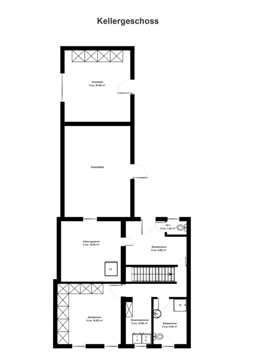 Grundriss Kellergeschoss