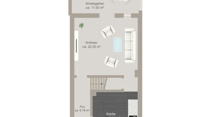 Reihenmittelhaus in ruhiger Seitenstraße