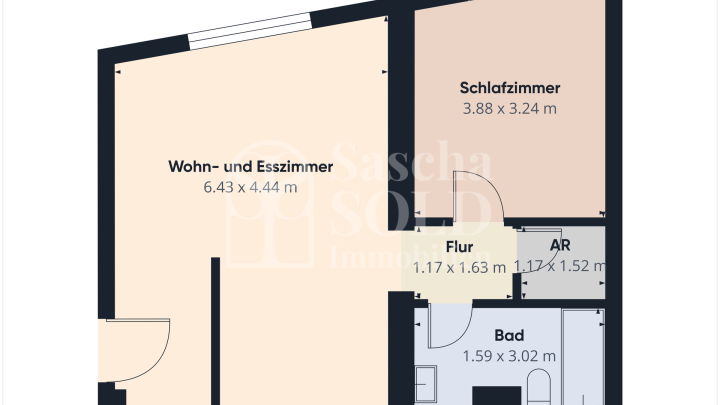 Bezugsfrei - Helle 2ZKB Eigentumswohnung im 1. OG in zentraler Lage von St. Wendel