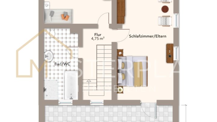 Modernisiertes Einfamilienhaus mit sonniger Dachterrasse