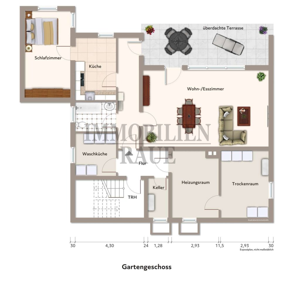Plan Gartengeschoss