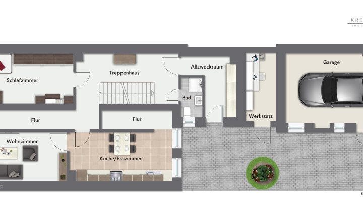 Reihenmittelhaus in Saarlouis-Roden- Viel Platz, viel Potenzial