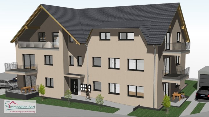 93 M² NEUBAUWOHNUNG IN LOSHEIM AM SEE