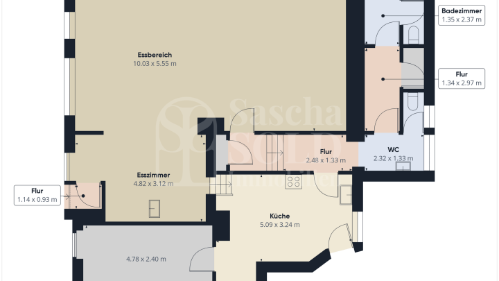 Wohn- und Geschäftshaus in St. Ingbert - für Investoren - mit Wohnung, Gewerbe, Garten und Garagen