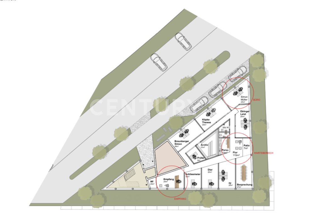 Grundriss Planung Erdgeschoss 