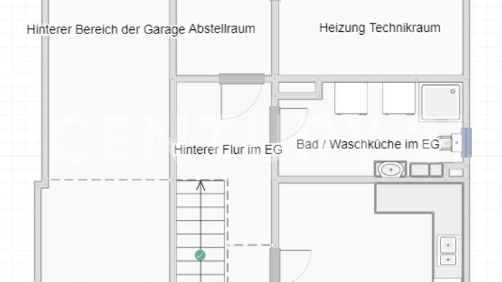 Komplett neu renoviertes freistehendes Einfamilienhaus mit kl. Garten und Garage in Friedrichsthal