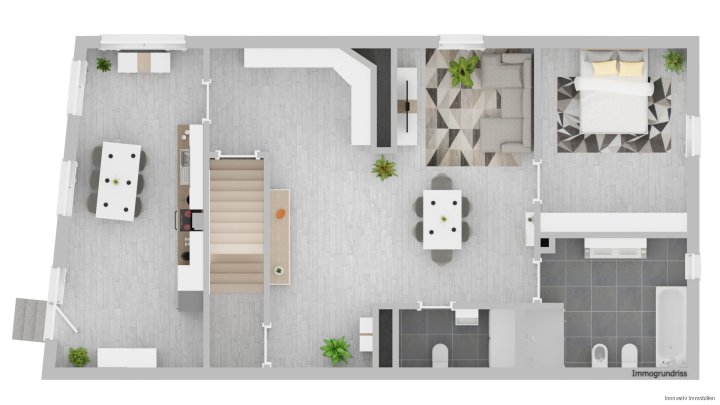 Kernsaniertes stilvolles Einfamilienhaus mit kleiner ELW und großer Terrasse
