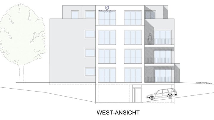 Projektierter Neubau für ein 14-Parteien Mehrfamilienhaus in guter Lage von Heusweiler-Holz