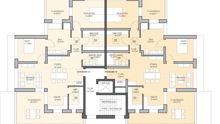 Projektierter Neubau für ein 14-Parteien Mehrfamilienhaus in guter Lage von Heusweiler-Holz