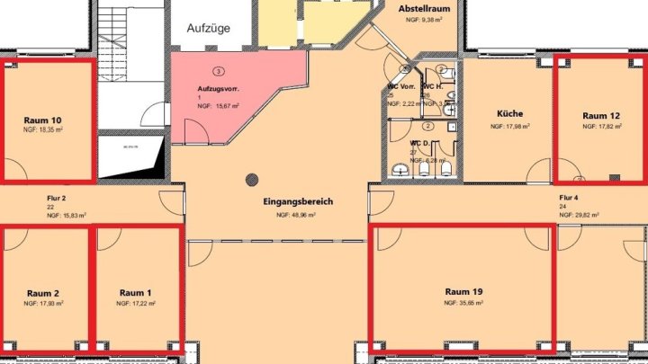 Attraktive moderne Bürofläche mit Aufzug in perfekter City-Lage