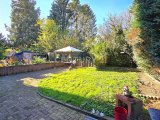 Attraktiver kleiner Garten mit saftig grüner Wiese