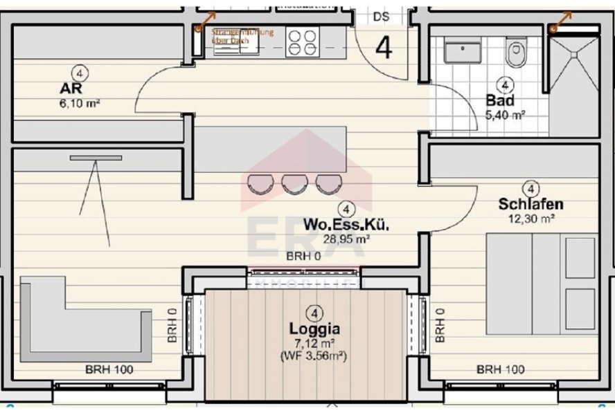 Wohnung Nr. 4 OG mittig