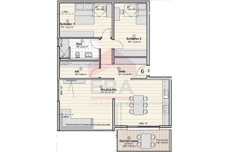 Wohnung Nr. 6 DG links