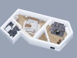 3D Grundriss Apt. 1