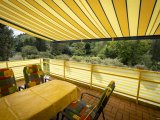 Balkon mit Markise