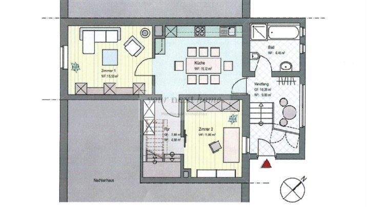 Für die kleine Familie ! Top gepflegtes Reihenmittelhaus mit Garten in Bexbach zu verkaufen.