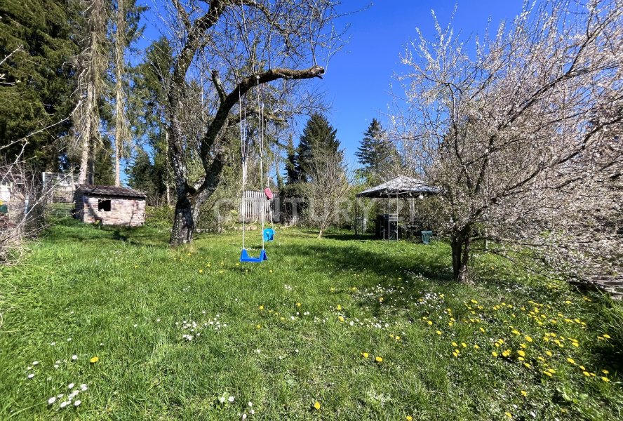 Garten mit Spielmöglichkeiten für Kinder