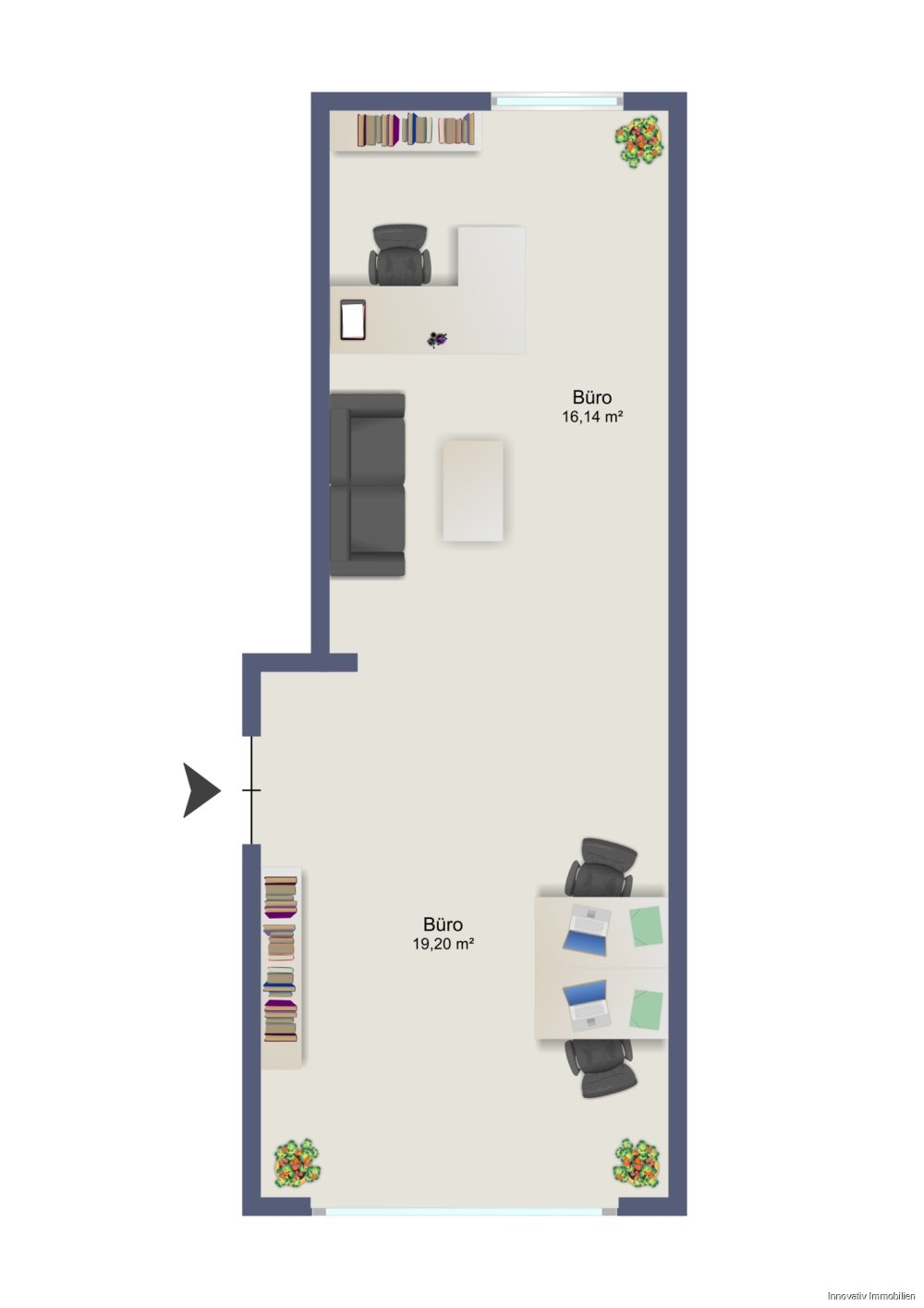 Grundriss Diefflen EG Büro