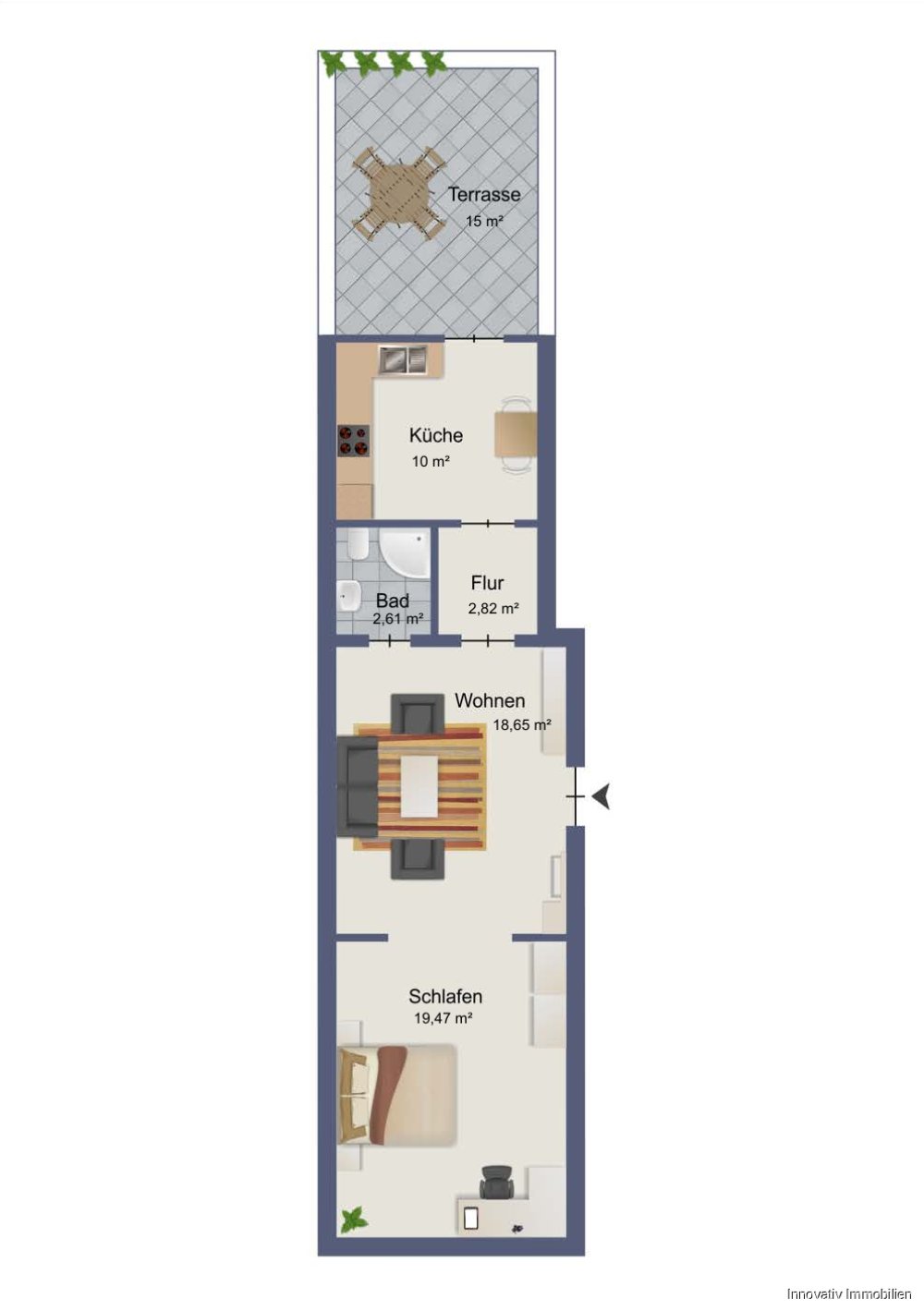 Grundriss Diefflen Wohnung EG Bild