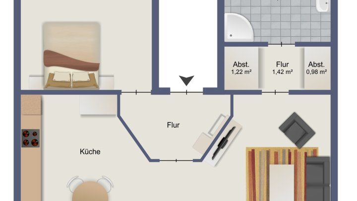 Renditeobjekt in Diefflen . Drei Wohnungen und ein kleines Büro suchen neuen Eigentümer