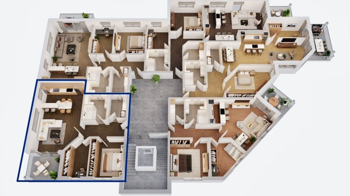 Exklusive Neubauwohnung mit hochwertiger Ausstattung in zentraler Lage von Siersburg zu vermieten