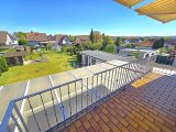 Gemütlicher Balkon im OG. mit Blick über den Garten