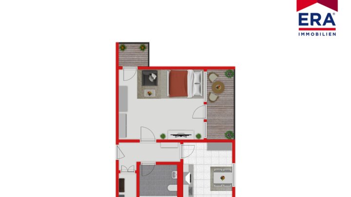 1 ZKB Wohnung mit Balkon und Stellplatz in Saarbrücken-Güdingen